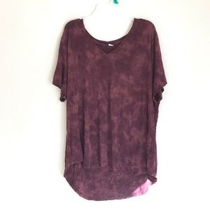 Maroon top
